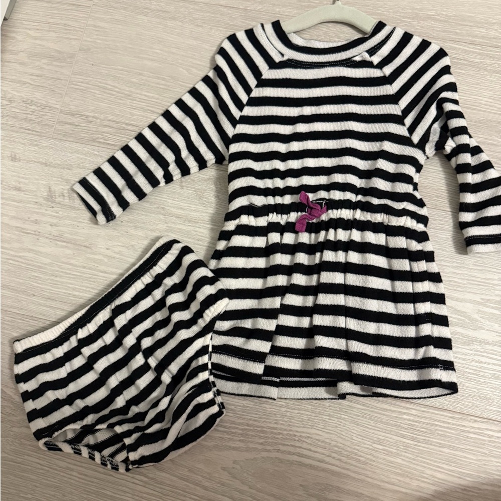 Splendid Striped Black and White Kids Matching Set